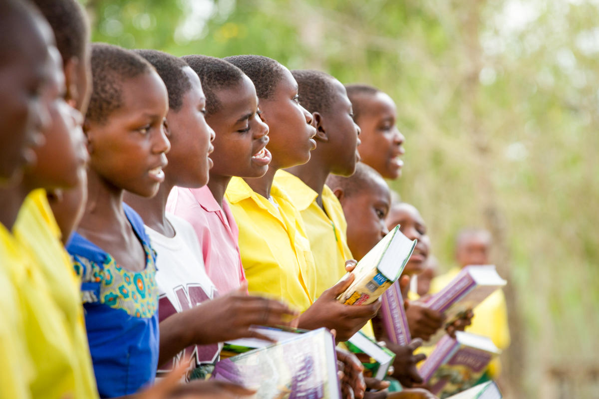 Children participating in Goodnews Club